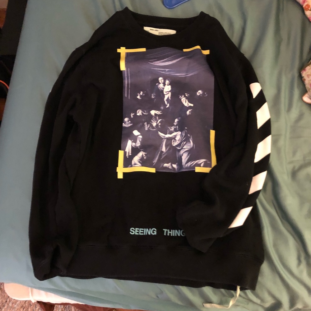 Off white Caravaggio sweatshirt supreme Yeezy Bape
